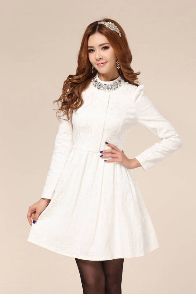 Baju Dress Wanita Putih