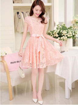 DRESS BROKAT PESTA CANTIK