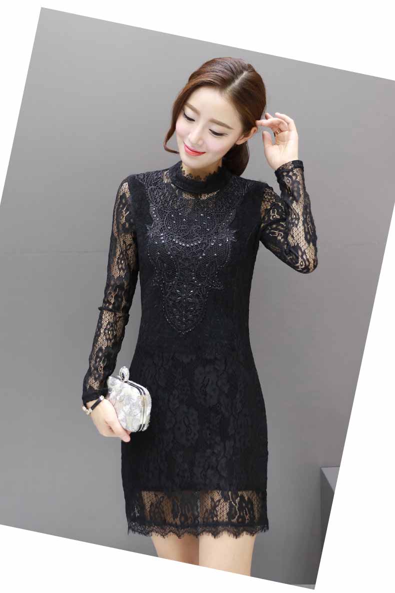  DRESS  BROKAT  MODERN LENGAN PANJANG  KOREA Jual Model  Terbaru Murah